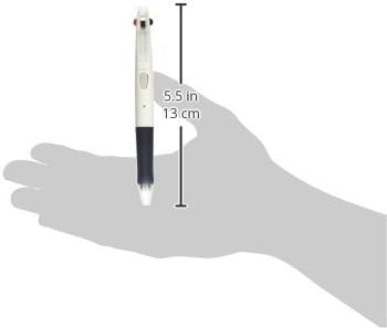 ZEBRA Clip-On G Series 3 Color Ballpoint Multi Pen, 0.7 mm, White Body (B3A3-W)