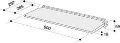 KOKUYO EAS-DSMT6030S Shelf Board (Width 23.6 x Depth 11.8 inches (600 x 300 mm)