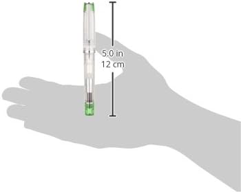 PILOT Prera Iro-Ai Calligraphy-Nib Transparent, Green Body Fountain Pen (FPRN-350R-TLGCM)