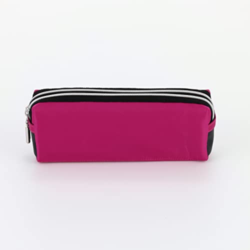 Raymay Fujii FY279P Pencil Case, Double Zipper, Large, Pink