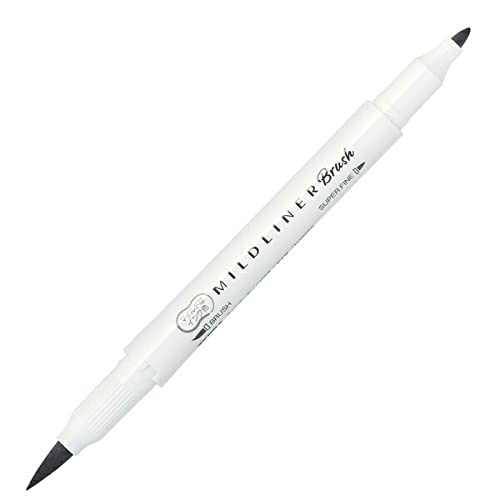 Zebra WFT8-MDGR Line Marker, Mild Liner Blush, For Use with Brushes, Ultra Fine Point, Mild Dark Gray