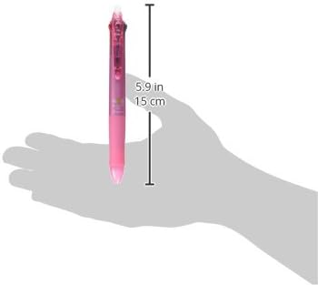 PILOT FriXion 3 038, 3 Color Ballpoint Pen, 0.38mm, Soft Pink Body (4902505501579)
