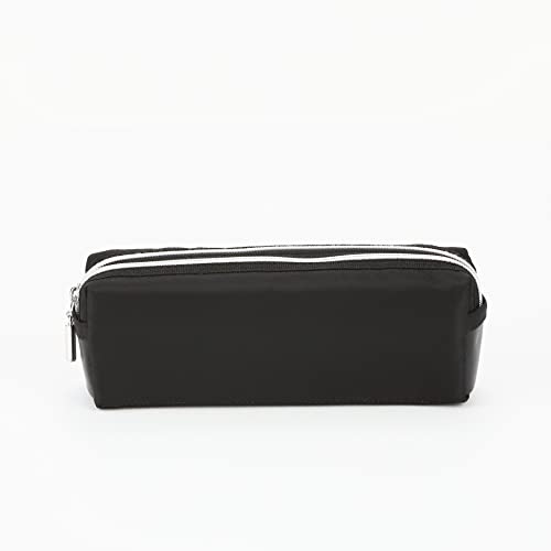 Raymay Fujii FY279B Pen Case, Pencil Case, Double Zipper, Large, Black