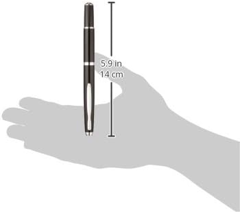 PILOT Fountain Pen Capless Fermo, Black Body, M-Nib (FCF-2MR-B-M)