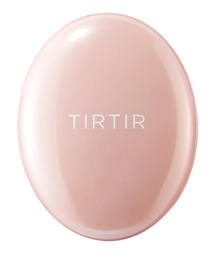 TIRTIR Mask Fit All Cover Pink Cushion Foundation | High Coverage, Semi-Matte Finish, Lightweight, Flawless, Corrects Redness, Korean Cushion, Mini (0.15 oz.), #23N Sand