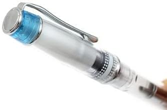 PILOT Prera Iro-Ai Calligraphy-Nib Fountain Pen, Transparent Light Blue Body (FPRN-350R-TLBCM)