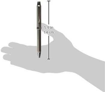 PILOT 2 Color 0.7 mm Ballpoint Multi Pen 0.5 mm Mechanical Pencil, Herringbone Gray Body (BTHE-150R-HGY)