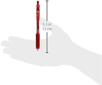 ZEBRA Sarasa Clip 0.7 mm Gel Ink Pen, Red (JJB15-R)