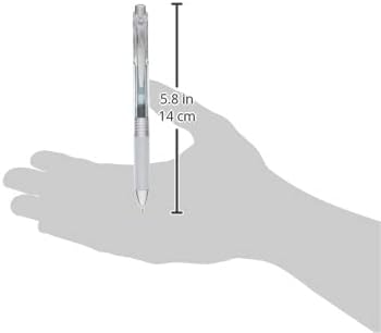 Pentel XBLN75TL-N2 Gel Ink Ballpoint Pen, EnerGel Infree, 0.5mm, Rough Gray, 5 Pieces