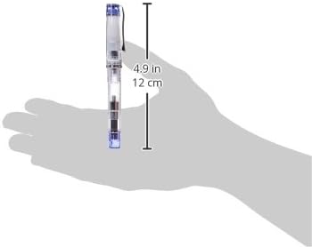 PILOT Prera Iro-Ai Medium-Nib Fountain Pen, Transparent Blue Body (FPRN-350R-TLM)