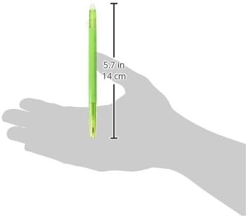 PILOT Frixion Ball Slim 038 Ballpoint Pen, Light Green (LFBS-18UFLG)