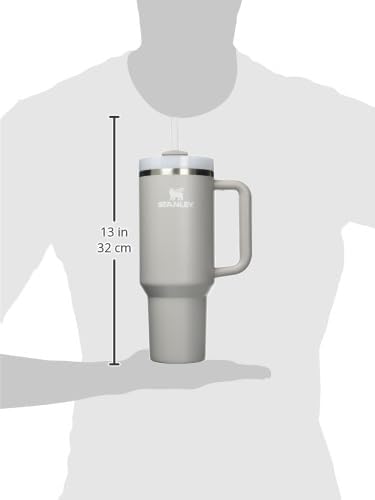 Stanley Quencher H2.0 Tumbler with Handle and Straw 30 oz | Flowstate 3-Position Lid | Cup Holder Compatible for Travel | Insulated Stainless Steel Cup | BPA-Free | Ash