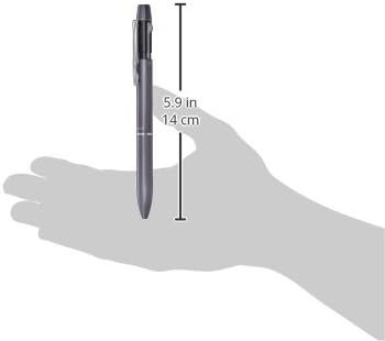 PILOT Mechanical Pencil + Ballpoint Pen, 0.7mm, Fine, Black and Red, 2+1 Acro Drive, Grey (BKHD-250R-GY)