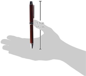 PILOT 2 Color 0.7 mm Ballpoint Multi Pen 0.5 mm Mechanical Pencil, Red Body (BTHE-1SR-R)