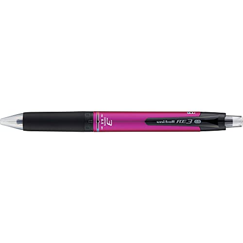 Uni Erasable 3 Color Ballpoint Pen, Ball R: E3 0.5mm, Pink (URE350005.13)