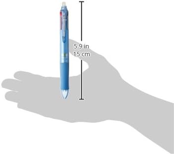 PILOT Frixion 4 Color Ballpoint Pen, Light Blue Body (LKFB-80EF-LB)