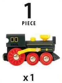 BRIO Old Steam Engine Wooden Train Toy for Kids Ages 3+