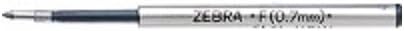 Low Viscosity Ballpoint Pen - ZEBRA Refill for Ballpoint Pen (F-0.7) Black x 2 pieces - Smooth Precision Writing Experience - Office Journaling and Study Use