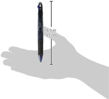 ZEBRA Clip-On G Series 4 Color Ballpoint Multi Pen - 0.7 mm - Black Body (B4A3-BK)