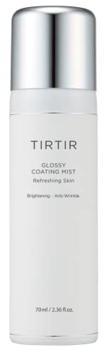 TIRTIR Glossy Coating Mist 2.36 fl. oz, Illuminating Polyglutamic Acid Face Mist for Fresh, Glowing Skin,Cooling, Soothing, Makeup Prep Spray‰Û?