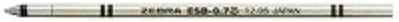 Low Viscosity Ballpoint Pen - ZEBRA Refill for Emulsion Ballpoint Pen 0.7mm/ Black x 2 pieces (Japan Import) - Smooth Precision Writing Experience - Office Journaling and Study Use