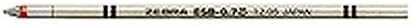 Low Viscosity Ballpoint Pen - ZEBRA Refill for Emulsion Ballpoint Pen ESB-0.7 / Red x 5 pieces (Japan Import) - Smooth Precision Writing Experience - Office Journaling and Study Use