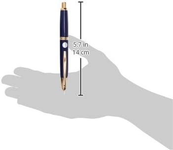 PILOT Fountain Pen Capless, F-Nib, Dark Blue Body (FC-15SR-DL-F) front view