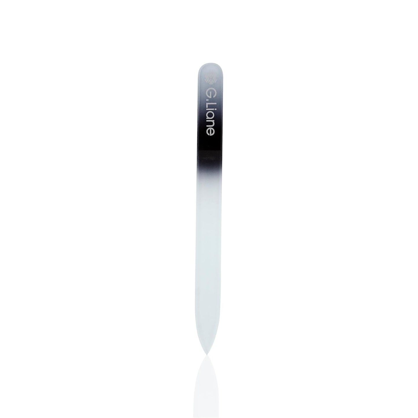 G.Liane Crystal Nail File???Professional Double Sided Glass Fingernail Files with Case,Manicure for Natural Acrylic Gels Nails,Manicure Tools for Home and Salon(Rainbow Black)