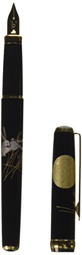 Platinum Makie Fountain Pen Kanazawa Foil Moon and Rabbit Fine Print (F) PTL-15000H#87-2 (Japan Import)