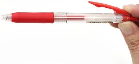 ZEBRA Sarasa Push Clip Gel Ink Pen - 0.3 mm - Red
