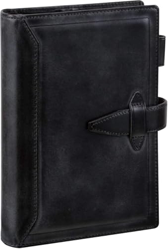 Raymei Fujii DB3014B Da Vinci Loroma Classic Bible Personal Organizer Black