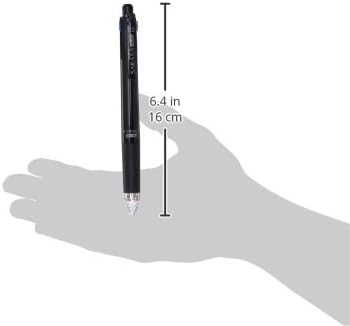 ZEBRA Multi Function Sarasa 4???S Black/Red/Blue/Green Ink 0.5mm Ballpoint Pen, 0.5mm Mechanical Pencil, Black Body, J4SA11-BK