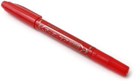 ZEBRA Mackee Care Double-Sided Marker Pen - Extra Fine Point - Red