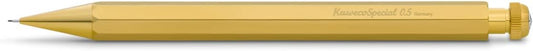 Kaweco Special Mechanical Pencil Brass 0.5 mm I Lead Pencil Made of Premium Brass I Push Lead Pencil 14 cm I Refillable Pencil with Eraser
