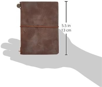Midori Traveler's Notebook Journal Passport Size - Brown