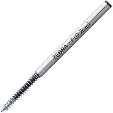 ZEBRA B-BR-1B-F-BK Oil-Based Ballpoint Pen Refill, F-0.7 Lead, Black, 10 Pens