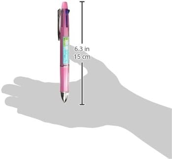 PILOT Dr.Grip 4 Plus 1, 4 Color 0.5mm Ballpoint Multi Pen and 0.5mm Mechanical Pencil, Shell Pink Barrel (BKHDF1SEF-??????)