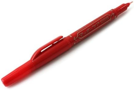 ZEBRA Mackee Care Double-Sided Marker Pen - Extra Fine Point - Red
