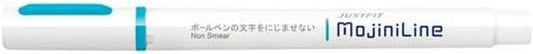 ZEBRA Highligher Just FIT Mojiniline, Blurring Proof for Ballpoint Pen Wrinting (Blue) Wks22-BL