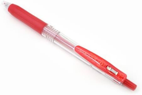 ZEBRA Sarasa Push Clip Gel Ink Pen - 0.3 mm - Red