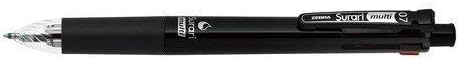 ZEBRA Multi Function Surari 4S Black/Red/Blue/Green Ink 0.7mm Ballpoint Pen, 0.5mm Mechanical Pencil, Black Body (B4SA11-BK)