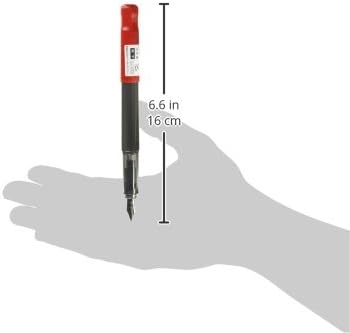 PILOT Kakuno Fountain Pen of Biginners, Fine Nib, Red Body (FKA-1SR-RF)