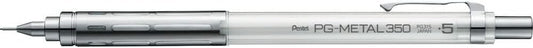 Pentel PG315-TW PG-METAL350 Drafting Mechanical Pencil, 0.02 inches (0.5 mm), Clear White