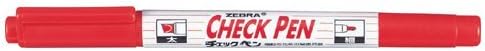 ZEBRA MW-150-CK-R Memorization Pen, Check Pen, Red, 5.2 x 0.4 inches (13.39 x 1.08 cm)