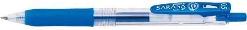 Smooth Writing Gel Pen 0.5mm - Zebra Sarasa Clip Blue Pen 10 pieces - Fast Drying Smooth Ink - Office Journaling and Study Use