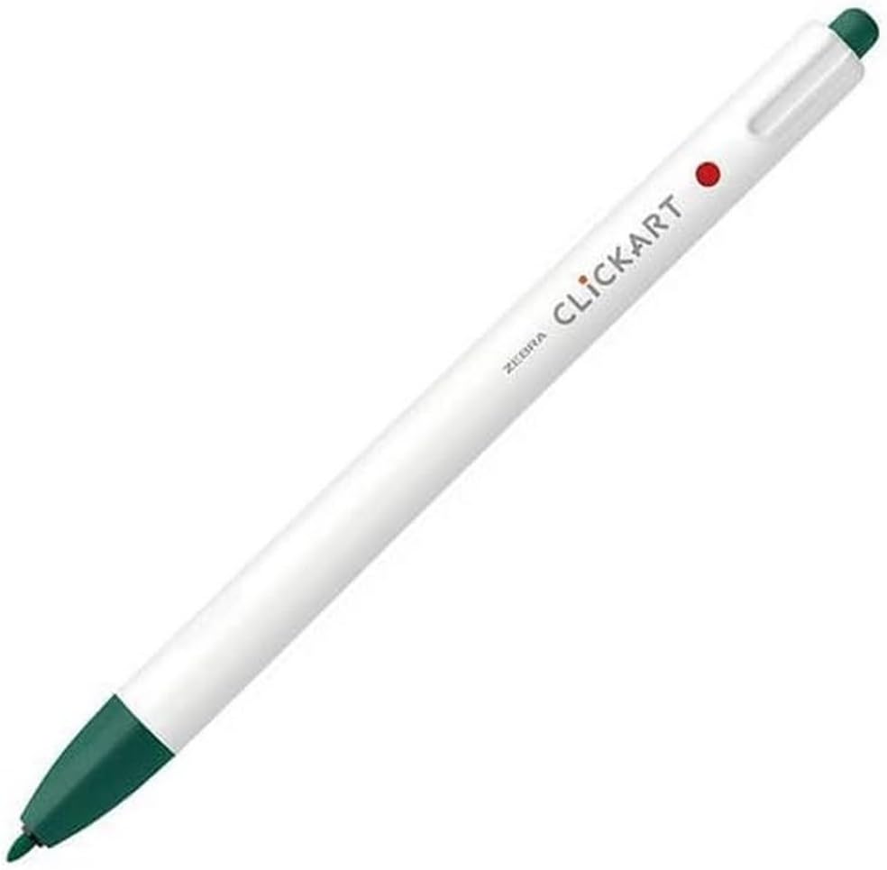 ZEBRA Knock Felt Pen, CLICKART, green-black