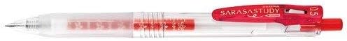 ZEBRA Sarasa study red JJM88- Red