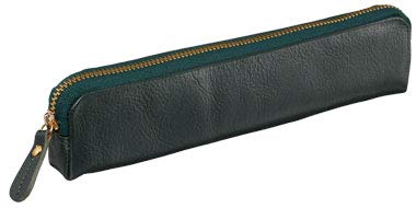 Raymay Fujii NF2803M Bloomsberry Leather Pen Case, Green