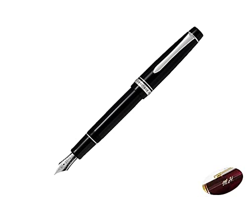 Pilot FKVH2MR-B Custom Heritage 912 Fountain Pen, Black, 14K Dual Use