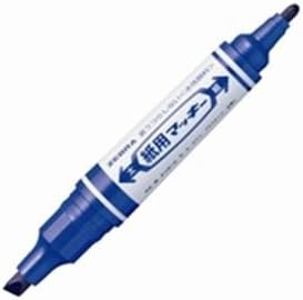 ZEBRA Dual Tip Paper Marker, Mackee, Water Base Ink, Blue - WYT5-BL